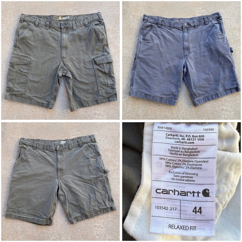 EUC! Carhartt Utility Work Shorts Bundle of 3 - Men's Size 44"